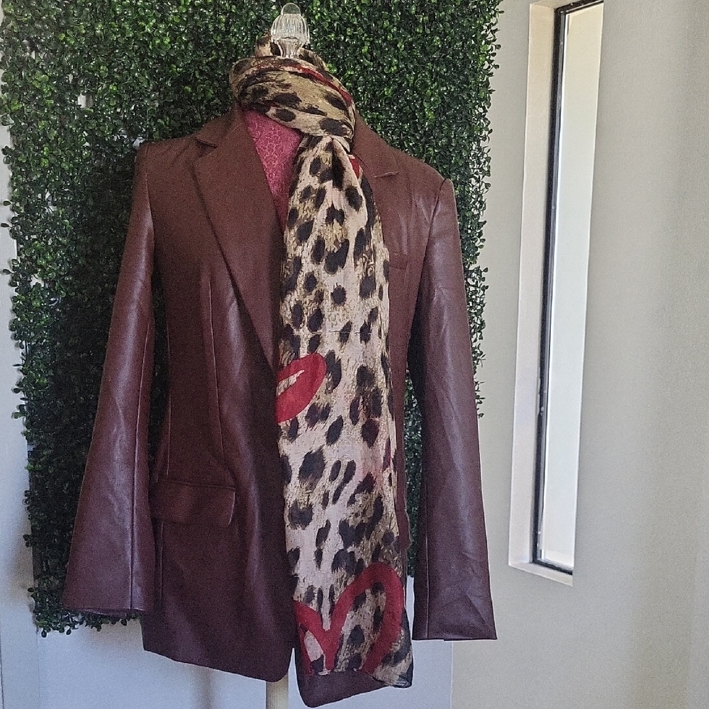 Express Rich Brown Leather Jacket